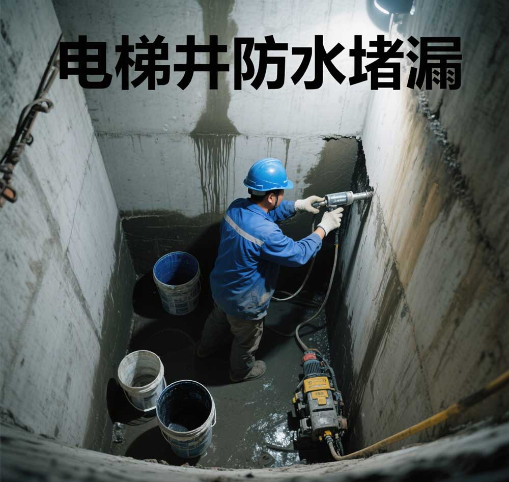 电梯井防水堵漏，嘉兴专业电梯井漏水维修公司
